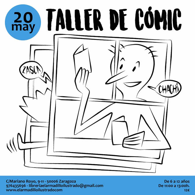 Taller de Cómic en la librería El Armadillo Ilustrado